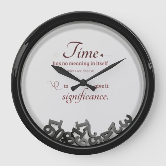 Zeitangabe Große Wanduhr (Vorderseite)