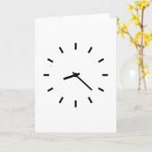 Zeitanzeige der Uhr Karte (Gelbe Blume)