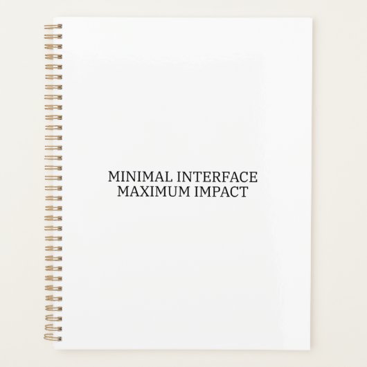 Zeitarchitektur | Minimale operative Schnittstelle Planer (Vorderseite)