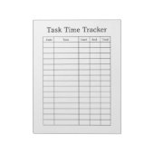 Zeitaufgaben-Tracker-Notizblock Notizblock (Rotiert)