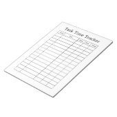 Zeitaufgaben-Tracker-Notizblock Notizblock (angewinkelt)