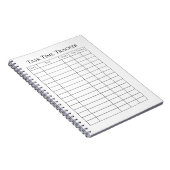 Zeitaufgaben-Tracker-Notizbuch Notizblock (Rechte Seite)