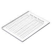 Zeitaufgaben-Tracker-Notizbuch Notizblock (Linke Seite)