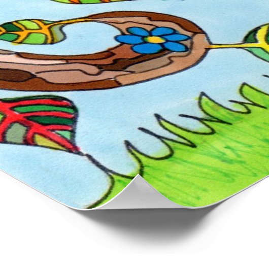 Zeitbaum Poster (Ecke)