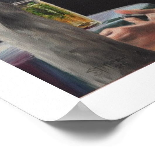 Zeitbegrenzer - Kunstdruck Poster (Ecke)