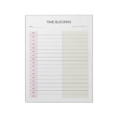 Zeitblock-Planer Notizblock (Rotiert)