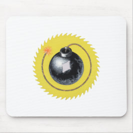 Zeitbombe-Brennsicherung Mousepad