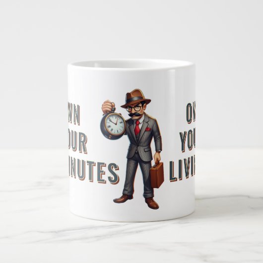 Zeitboss Jumbo-Tasse (Vorderseite)