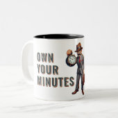 Zeitboss Zweifarbige Tasse (Vorderseite Links)