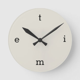 ZEITbriefe Runde Wanduhr
