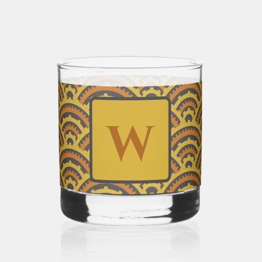 Zeitdiagramme Whiskyglas (Vorderseite)