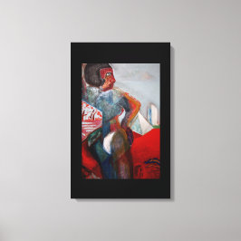 Zeitdruck auf schwarz leinwanddruck