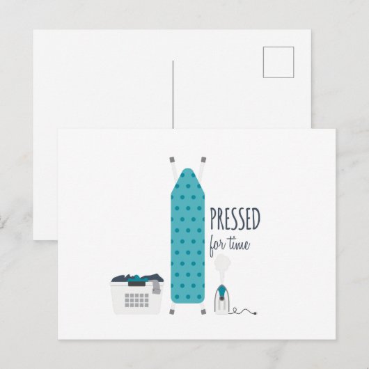 Zeitdruck Postkarte (Vorne/Hinten)