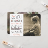 Zeiten Unendlichkeit Mond und Zurück Karte (Vorderseite/Rückseite Beispiel)