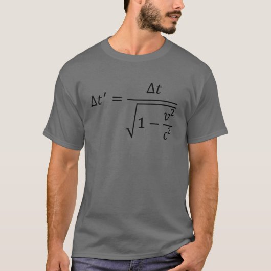 Zeitentfernung besonderer Relativität, Physik glei T-Shirt (Vorderseite)