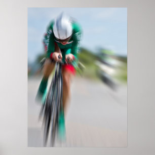 Zeitfahren der Frauen Einzelzeitfahren Nr. 3 Flow- Poster