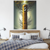 Zeitfenster Leinwanddruck (Insitu (Schlafzimmer))