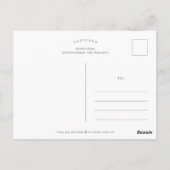 Zeitfliegen Abschluss Ankündigung Postkarte (Rückseite)