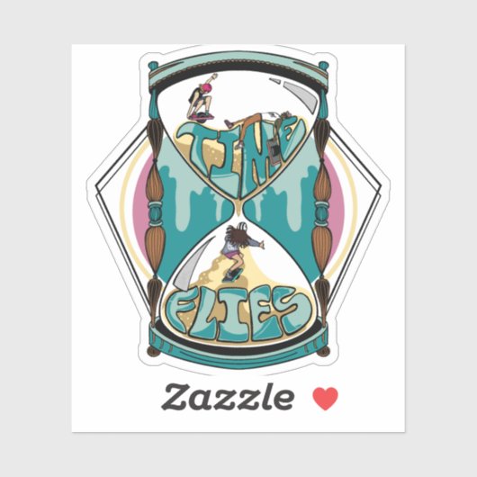 Zeitfliegen-Aufkleber Aufkleber (Blatt)