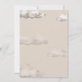 Zeitfliegen Flugzeug zum Geburtstag Einladung (Rückseite)