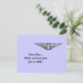 Zeitfliegen Postkarte (Stehend Vorderseite)