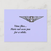 Zeitfliegen Postkarte (Vorderseite)