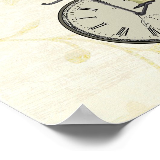 Zeitfliegen-Rabbit Poster (Ecke)