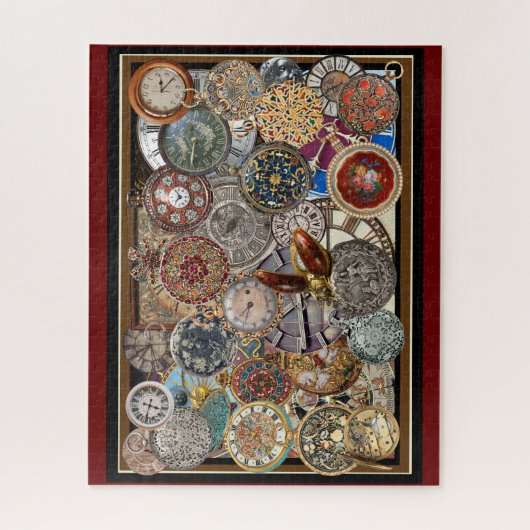 Zeitfliegen und Uhrenpuzzle Puzzle (Vertikal)