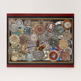 Zeitfliegen und Uhrenpuzzle Puzzle