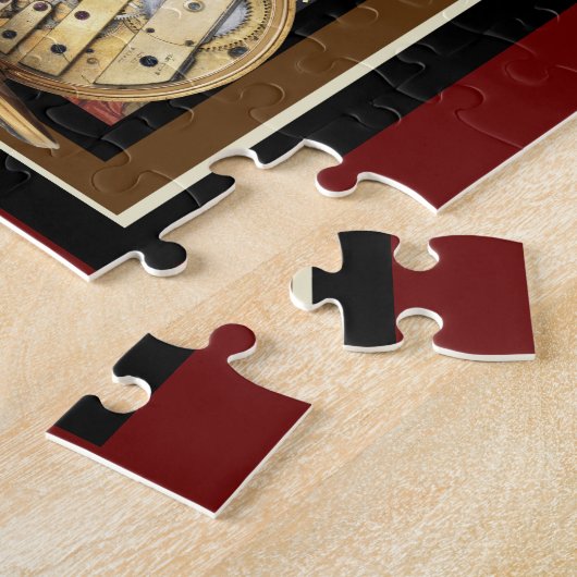 Zeitfliegen und Uhrenpuzzle Puzzle (Seite)