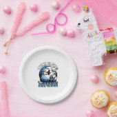 Zeitfliegende Hexen Halloween Fliegende Hexe Monds Pappteller (Party)