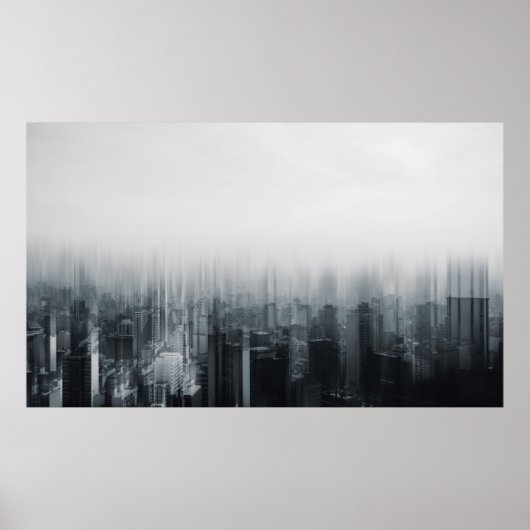ZEITFOTOGRAFIE DES STADTGEBÄUDE POSTER (Vorne)