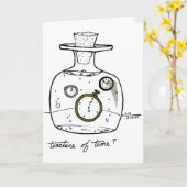 Zeitgefühl Karte (Gelbe Blume)