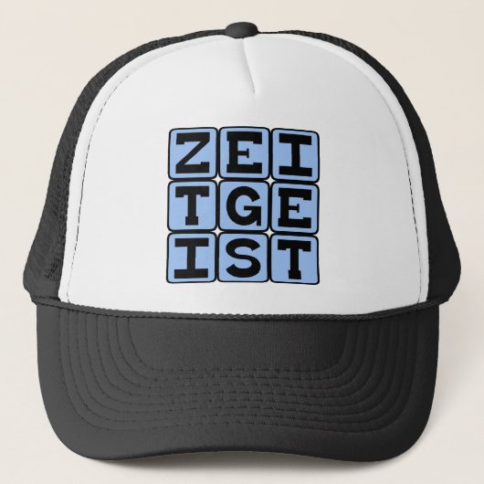 Zeitgeist, beherrschende Denkschule Truckerkappe (Vorderseite)