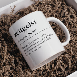 Zeitgeist Definition Deutsch zeitgenössisch Kaffeetasse
