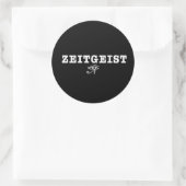 Zeitgeist Runder Aufkleber (Tasche)