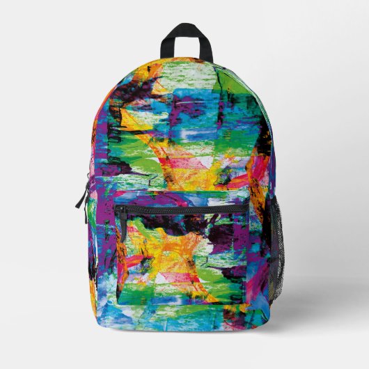 Zeitgemäß. Bedruckter Rucksack (Vorderseite)