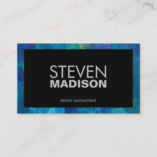 zeitgemäß | Leinwände Paint Strokes | Künstlerisch Visitenkarte (Vorderseite)