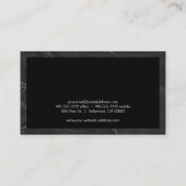 zeitgemäß | Marmorplatte Visitenkarte (Rückseite)