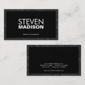 zeitgemäß | Marmorplatte Visitenkarte (Vorne/Hinten)