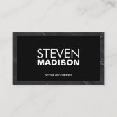 zeitgemäß | Marmorplatte Visitenkarte (Vorderseite)