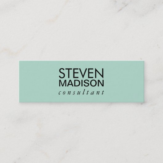 zeitgemäß mini visitenkarte (Vorderseite)