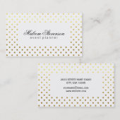 zeitgemäß | Polka Dots | Gold III Visitenkarte (Vorne/Hinten)