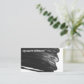 zeitgemäß | Schwarze Spray Paint | Ausdrücklich Visitenkarte (Stehend Vorderseite)