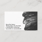 zeitgemäß | Schwarze Spray Paint | Ausdrücklich Visitenkarte (Rückseite)