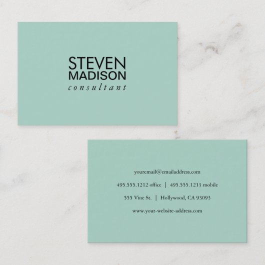 zeitgemäß visitenkarte (Vorne/Hinten)