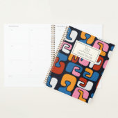 Zeitgemäße Abstrakte Formen Retro Personalisiert Planer (Anzeige)