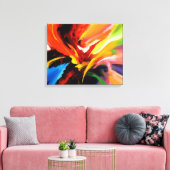 Zeitgemäße Abstrakte Malerei Leinwanddruck (Insitu (Wohnzimmer))