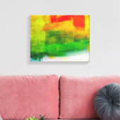Zeitgemäße Abstrakte Malerei Leinwanddruck (Insitu (Wohnzimmer))