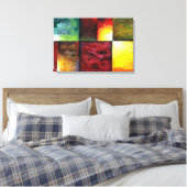 Zeitgemäße Abstrakte Malerei Leinwanddruck (Insitu (Schlafzimmer))